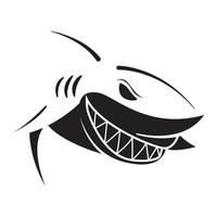 requin tête tatouage illustration vecteur