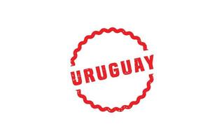 Uruguay timbre caoutchouc avec grunge style sur blanc Contexte vecteur