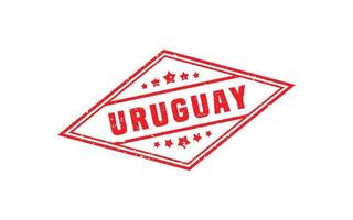 Uruguay timbre caoutchouc avec grunge style sur blanc Contexte vecteur