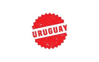 Uruguay timbre caoutchouc avec grunge style sur blanc Contexte vecteur