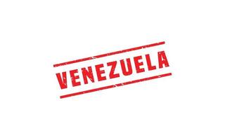 Venezuela timbre caoutchouc avec grunge style sur blanc Contexte vecteur