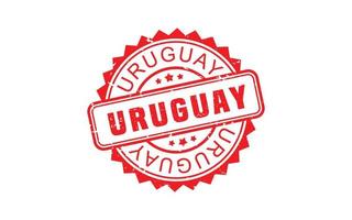 Uruguay timbre caoutchouc avec grunge style sur blanc Contexte vecteur