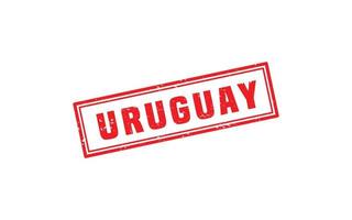 Uruguay timbre caoutchouc avec grunge style sur blanc Contexte vecteur