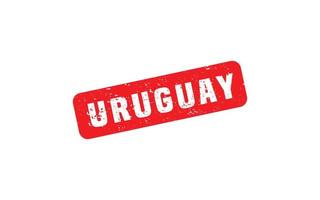Uruguay timbre caoutchouc avec grunge style sur blanc Contexte vecteur