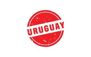 Uruguay timbre caoutchouc avec grunge style sur blanc Contexte vecteur