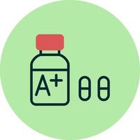 icône de vecteur de vitamines