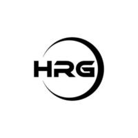 hrg lettre logo conception dans illustration. vecteur logo, calligraphie dessins pour logo, affiche, invitation, etc.