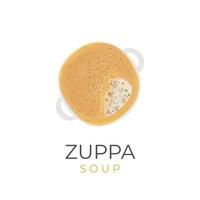 zuppa soupe vecteur illustration logo avec ouvert Pâtisserie