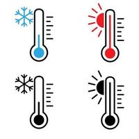 Température vecteur icône cet. chaud et du froid climat illustration signe collection. thermomètre symbole.