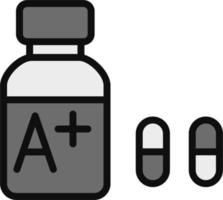 icône de vecteur de vitamines