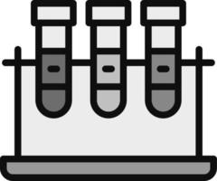 icône de vecteur de tubes à essai