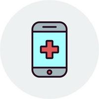 en ligne médical app vecteur icône