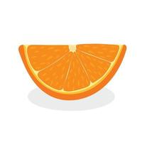 orange, Couper Orange vecteur sur blanc Contexte