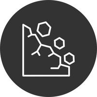 icône de vecteur de glissement de terrain