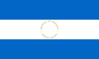 illustration simple du drapeau du nicaragua pour le jour de l'indépendance ou l'élection vecteur