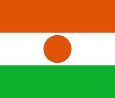 illustration simple du drapeau du niger pour le jour de lindépendance ou les élections vecteur