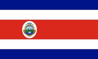 illustration simple du drapeau du costa rica pour le jour de l'indépendance ou les élections vecteur