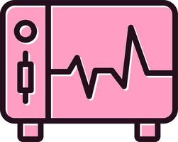 ecg moniteur vecteur icône