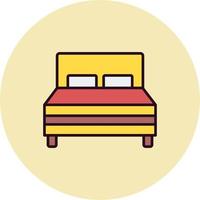 icône de vecteur de lit