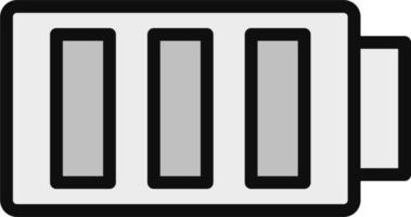 icône de vecteur de batterie pleine