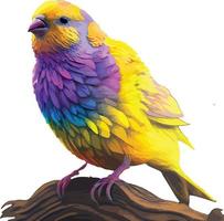 coloré canari magnifique oiseau vecteur