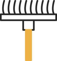 conception d'icône de vecteur de râteau