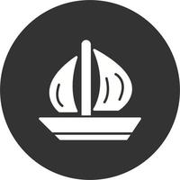 icône de vecteur de bateau à voile