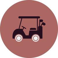 icône de vecteur de voiturette de golf