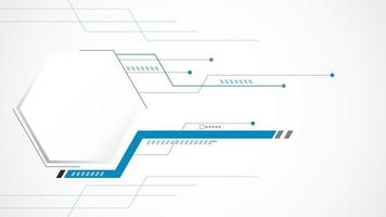 blanc gris polygone La technologie Contexte abstrait. La technologie avec ligne numérique Couleur gris, bleu, point, haute technologie, vecteur. polygone technologique pour la toile bannière, arrière-plan, structure, objet. vecteur