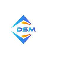 DSM abstrait La technologie logo conception sur blanc Contexte. DSM Créatif initiales lettre logo concept. vecteur