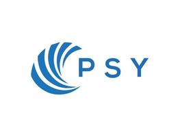 psy lettre logo conception sur blanc Contexte. psy Créatif cercle lettre logo concept. psy lettre conception. vecteur