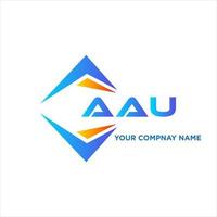 aau abstrait La technologie logo conception sur blanc Contexte. aau Créatif initiales lettre logo concept. vecteur