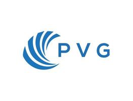 pvg lettre logo conception sur blanc Contexte. pvg Créatif cercle lettre logo concept. pvg lettre conception. vecteur