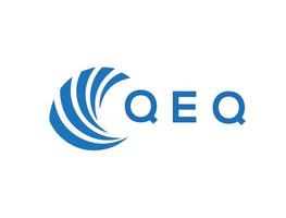 qeq lettre logo conception sur blanc Contexte. qeq Créatif cercle lettre logo concept. qeq lettre conception. vecteur