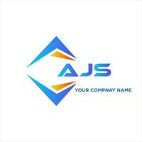 ajs abstrait La technologie logo conception sur blanc Contexte. ajs Créatif initiales lettre logo concept. vecteur