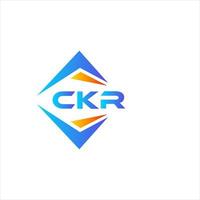 ckr abstrait La technologie logo conception sur blanc Contexte. ckr Créatif initiales lettre logo concept. vecteur