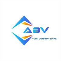 abv abstrait La technologie logo conception sur blanc Contexte. abv Créatif initiales lettre logo concept. vecteur