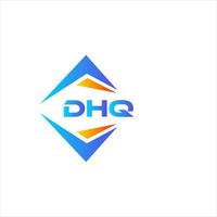 dhq abstrait La technologie logo conception sur blanc Contexte. dhq Créatif initiales lettre logo concept. vecteur