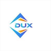 dux abstrait La technologie logo conception sur blanc Contexte. dux Créatif initiales lettre logo concept. vecteur