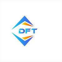 dft abstrait La technologie logo conception sur blanc Contexte. dft Créatif initiales lettre logo concept. vecteur