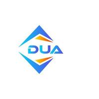 dua abstrait La technologie logo conception sur blanc Contexte. dua Créatif initiales lettre logo concept. vecteur