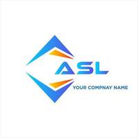 asl abstrait La technologie logo conception sur blanc Contexte. asl Créatif initiales lettre logo concept. vecteur