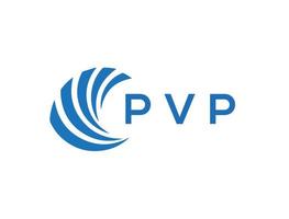 pvp lettre logo conception sur blanc Contexte. pvp Créatif cercle lettre logo concept. pvp lettre conception. vecteur