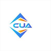 cua abstrait La technologie logo conception sur blanc Contexte. cua Créatif initiales lettre logo concept. vecteur