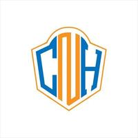 cnh abstrait monogramme bouclier logo conception sur blanc Contexte. cnh Créatif initiales lettre logo. vecteur