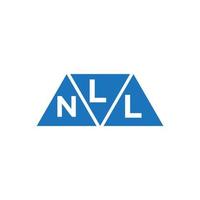 lnl abstrait initiale logo conception sur blanc Contexte. lnl Créatif initiales lettre logo concept. vecteur
