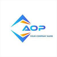 aop abstrait La technologie logo conception sur blanc Contexte. aop Créatif initiales lettre logo concept. vecteur