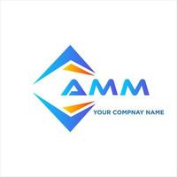 amm abstrait La technologie logo conception sur blanc Contexte. amm Créatif initiales lettre logo concept. vecteur