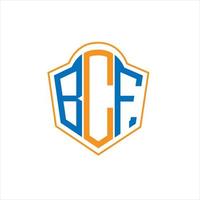 bcf abstrait monogramme bouclier logo conception sur blanc Contexte. bcf Créatif initiales lettre logo. vecteur