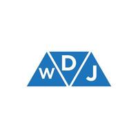 dwj Triangle forme logo conception sur blanc Contexte. dwj Créatif initiales lettre logo concept.dwj Triangle forme logo conception sur blanc Contexte. dwj Créatif initiales lettre logo concept. vecteur